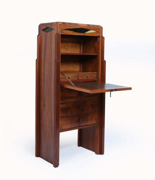 French art deco secretaire desk – A rare vintage treasure