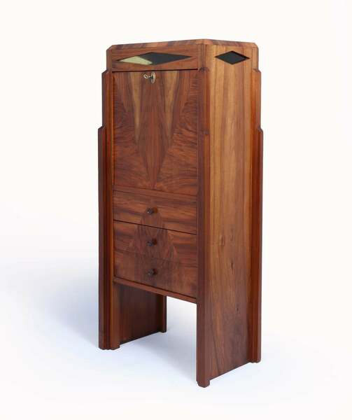 French art deco secretaire desk – A rare vintage treasure
