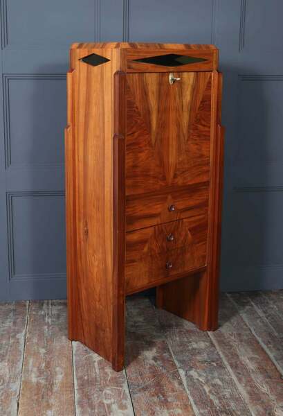 French art deco secretaire desk – A rare vintage treasure