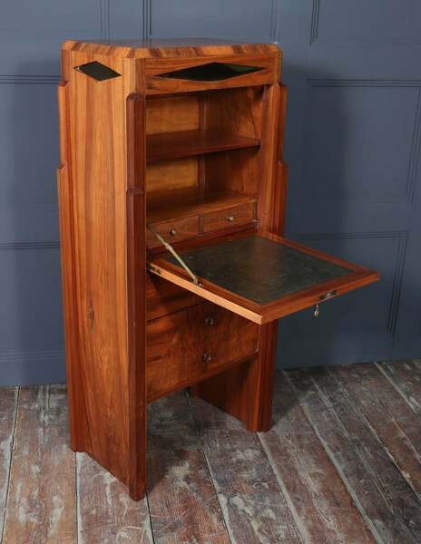 French art deco secretaire desk – A rare vintage treasure