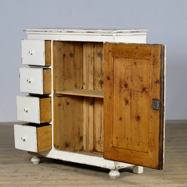Solid pine dresser with 4 drawers, 1910s – A rare vintage treasure