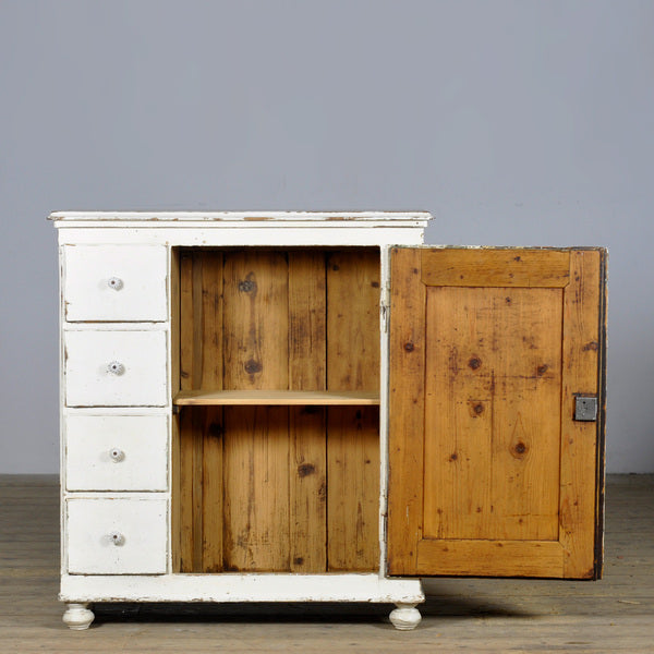 Solid pine dresser with 4 drawers, 1910s – A rare vintage treasure